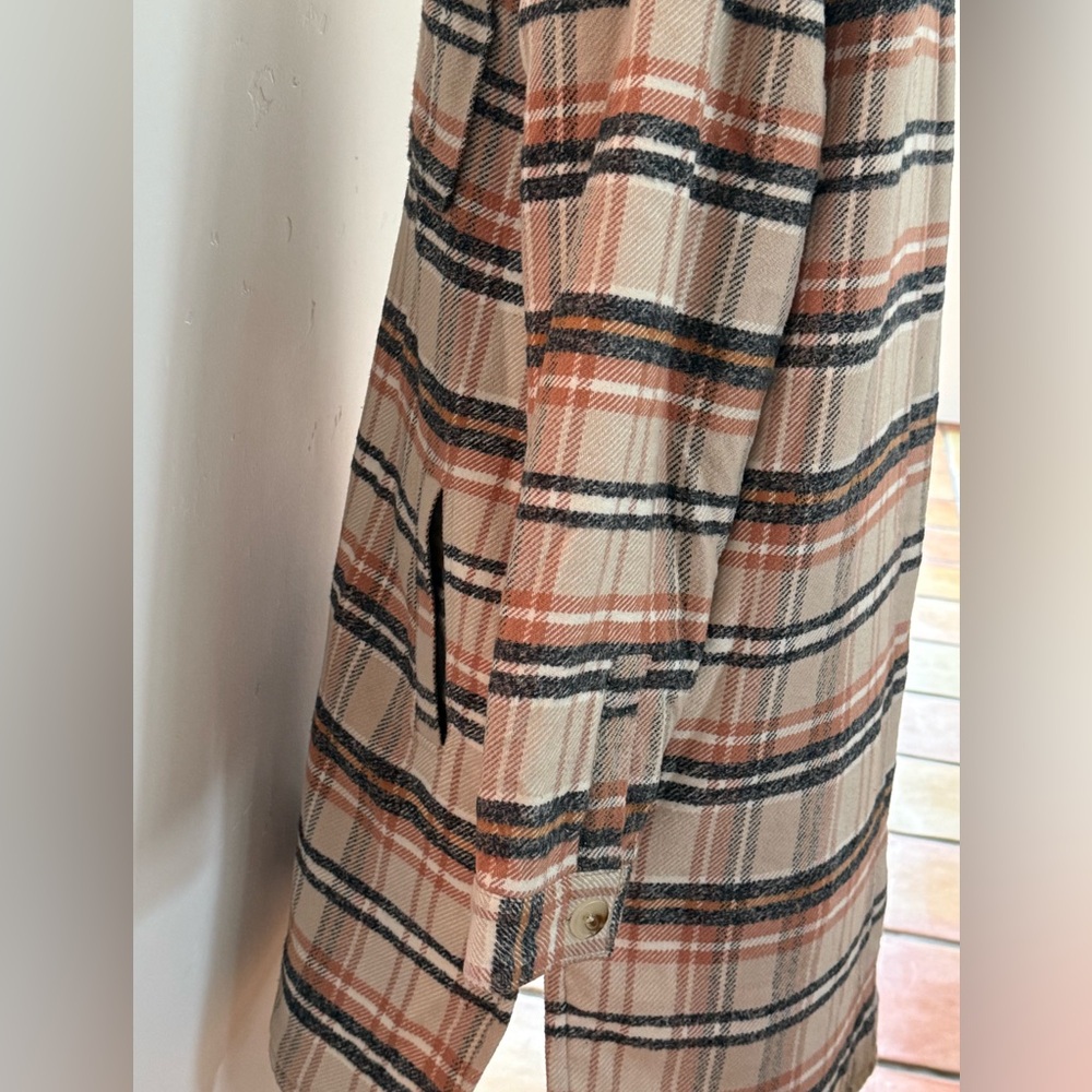 Universal Thread Plaid Utility Jacket - Cream And… - image 5